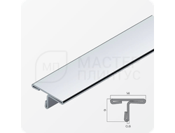 Т-образный порог 14 мм. из нержавеющей стали NEEXY PVS91-03 MR Зеркальный