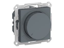 Светорегулятор поворотный 400 Вт, грифель, серия AtlasDesign