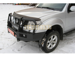 Передний силовой бампер серии Трофи на Nissan Navara III (D40) 2005-2010 (02.012.01)