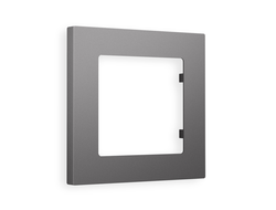 Рамка 1-ая Антрацит серый, коллекция TECHNO - Ambrella Volt - ALFA