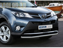 Защита переднего бампера d57 Toyota Rav 4 (рав 4) 2013, 2014, 2015