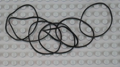 Rubber Band Large Square Cross Section, Black (x264)