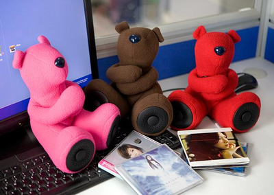 медведь с динамиками