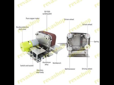 Ленточный гриндер мини шлифовальный станок