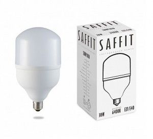 Лампа светодиодная Saffit высокомощн. 30W(2700lm) E27-E40 4000K 4K 180x100 SBHP1030 55090