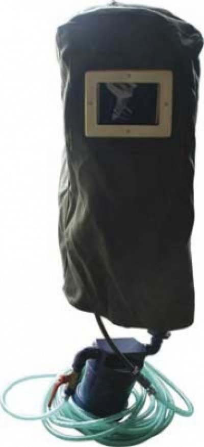 Шлем защитный оператора пескоструйных работ МИОТ-49