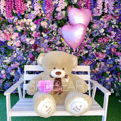 Подарочный набор №6 - Плюшевый мишка 150 см, Шары сердца 2, Киндер бокс средний