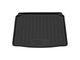 Коврик в багажник пластиковый (черный) для Skoda Fabia hb (07-14)  (Борт 4см)