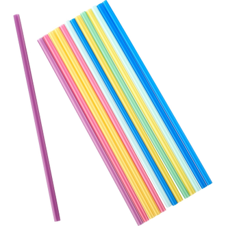Трубочки для коктейля прямая, цветная 240мм d=8мм 250 штук в упаковке 401-914