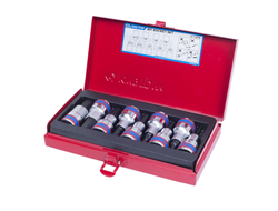 Набор торцевых насадок 1/2", Hex, 3-14 мм, L = 60 мм, 9 предметов KING TONY 4110PR