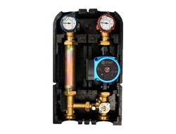 Насосная группа STOUT с 3-х ходовым приводным смесителем 1", с циркуляционным насосом 25/60-180 (Арт