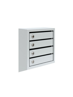 Металлический четырехсекционный почтовый ящик ПМ-4