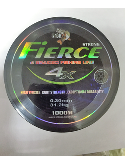 Леска плетёнка  FIERCE 0,30мм 1000м