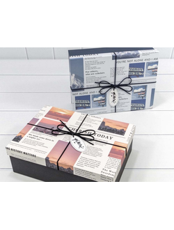 Коробка подарочная с бантом "Today", 26*19*8см