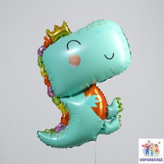 Шар Дракончик/ Динозавр фольга  87см ( шар + гелий + лента)