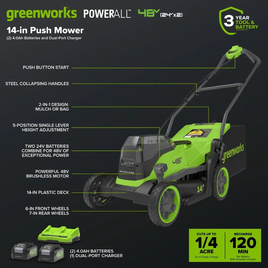 Газонокосилка Greenworks