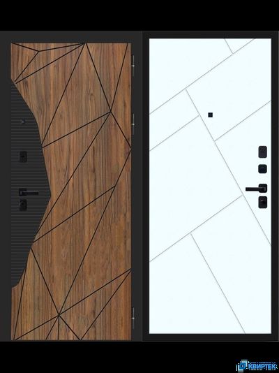 Дверь входная металлическая СОЮЗ 3К Геометрия купить в Челябинске | КВИРТЕК