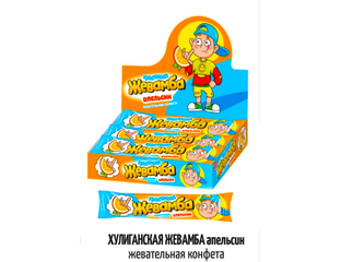 Жев.конф. "ХУЛИГАНСКАЯ ЖЕВАМБА" апельсин*12г*24шт*24бл/&&&, шт - Моя ...