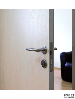 Комплект скрытой двери Pro DESIGN Plaster (дверь-невидимка для отделки декоративной штукатуркой или обклейки обоями) наружного открывания