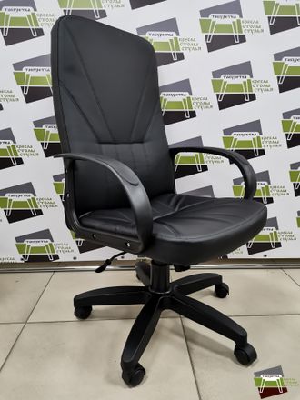 Кресло Кр37 ТГ ПЛАСТ ЭКО1 (экокожа черная)