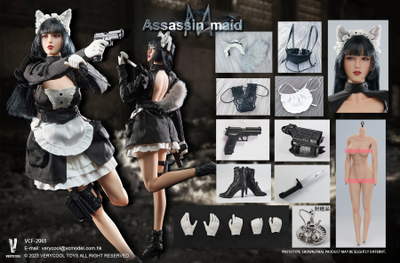 Боевая лисичка-горничная Мишель - Коллекционная фигурка 1/6 SCALE Female Assassin Series Assassin Maid Michelle (VCF-2065) - VERYCOOL