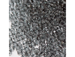 БИСЕР PRECIOSA 10/0 - 50г - 40010 ПРОЗРАЧНЫЙ ГЛЯНЦЕВЫЙ СЕРЫЙ