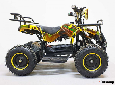 Квадроцикл GreenCamel Гоби K21 (30 Ah 36V 800W R6 Цепь) Армейский желтый