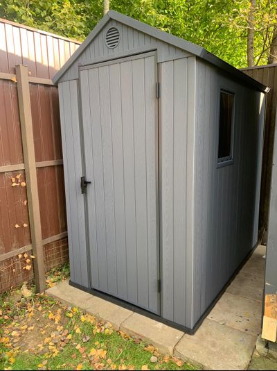 Сарай &quot;Дарвин 4х6&quot; (размеры 118 х 184 см), серый