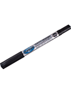 Маркер CD/DVD CENTRUM двухсторонний 0,5/2мм черный