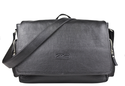 Кожаная мужская сумка Toara black (арт. 5058-61)