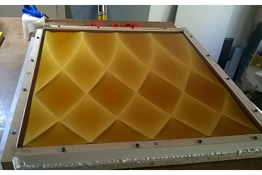 Изготовление полиуретановой формы для гипсовой 3d панели "Буфы". Используется только высококачественный полиуретан, либо силикон на платиновых катализаторах.