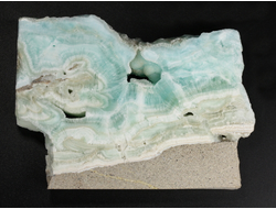 Арагонит голубой, полировка с двух сторон, Африка (82*62*15 мм, 131 г) №37760