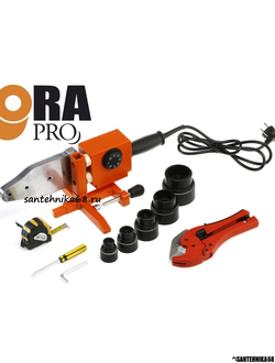 Сварочный комплект для полипропилена FORA PRO 1600W с насадками 20-25-32-40-50-63 мм