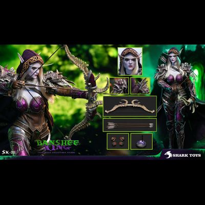 ПОСЛЕ ОБЗОРА - Сильвана Ветрокрылая (серия Warcraft, HearthStone) - Коллекционная фигурка 1/6 Banshee King (SK-006) - SHARK TOYS