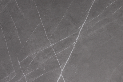 LEONARDO черный / керамика "серый камень" 180(+40+40)x98