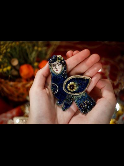 Брошь "Сирин"