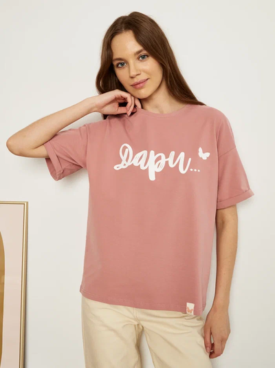 ЖЕНСКАЯ ФУТБОЛКА РОЗОВАЯ "ДАРИ"