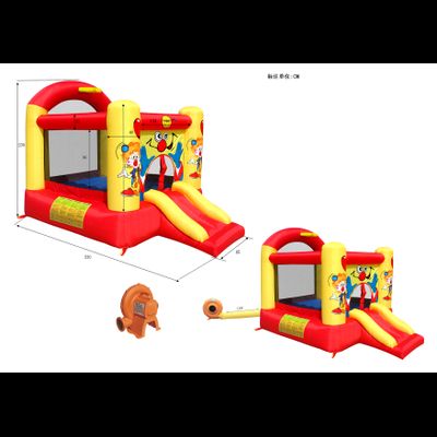 Надувной батут «Забавный клоун»