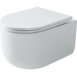 Унитаз подвесной Ceramicanova Ulma CN4006 с микролифтом, безободковый, белый