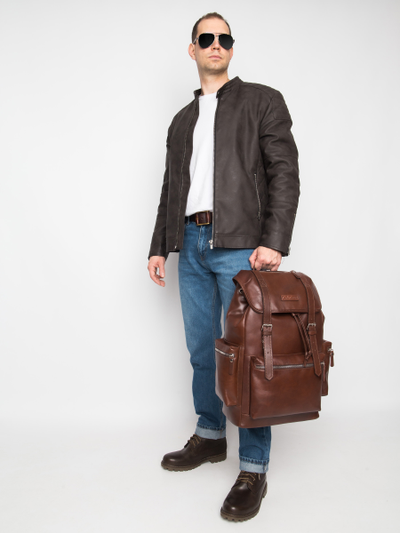 Кожаный рюкзак Voltaggio Premium brown (арт. 3091-53)