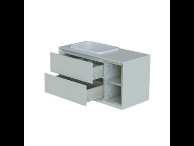 ШКАФ НИЖНИЙ ФРЕЙМ 1100-570-6 СТОЛЕШНИЦА НАТУРАЛЬНЫЙ МРАМОР BIANCO CARRARA