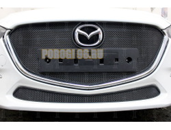 Защита радиатора Mazda 3 2016-2019 black верх