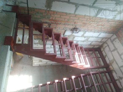 мк №31. металлокаркас. двойной косоур под зашивку (лазерная резка).