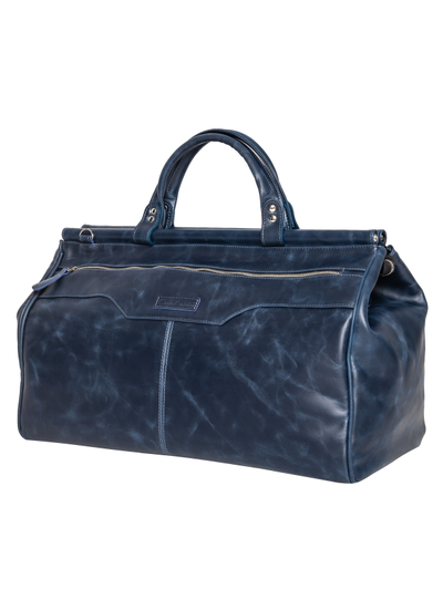 Кожаный саквояж Otranto Premium blue (арт. 4006-19)