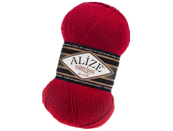 Superlana Klasik (Alize) пряжа цвет№ 56 красный