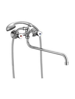 Смеситель для ванны двухвентильный Milardo Tring TRISB02M10 с душевым шлангом и лейкой