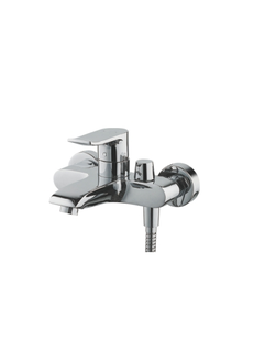 Смеситель для ванны короткий излив,однорычажный, Латунь, Хром, Accoona A6312