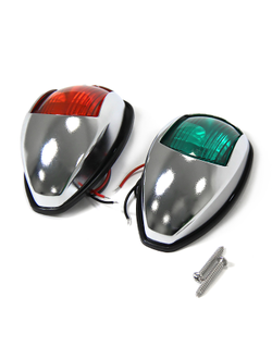 Огни бортовые светодиодные 103х61х65 мм, серебристый корпус