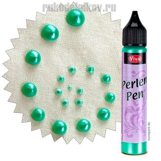 Viva Decor Краска для создания жемчужин "Perlen-Pen Perlmutt", зеленый пастельный, 25 мл