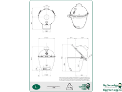 Гриль керамический BIG GREEN EGG Large, 117632
